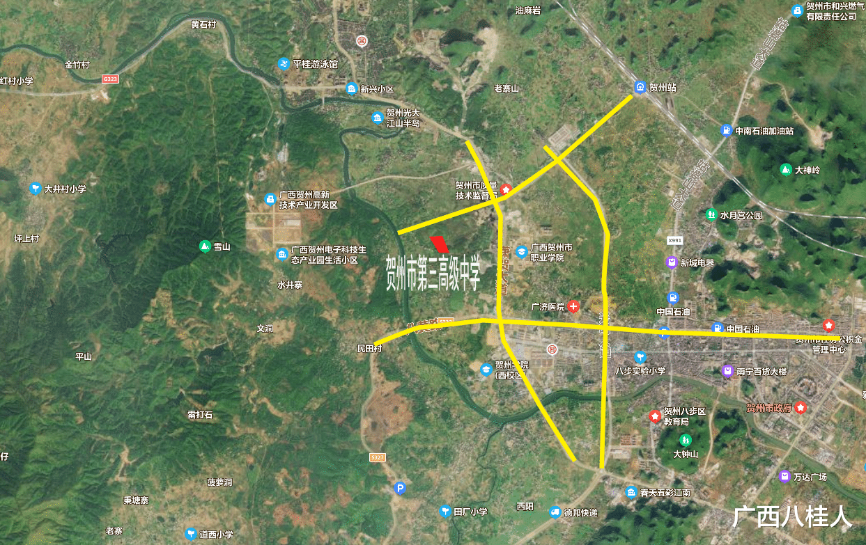 漂亮!投资5亿多的贺州市第三高级中学设计方案出炉,占地227亩