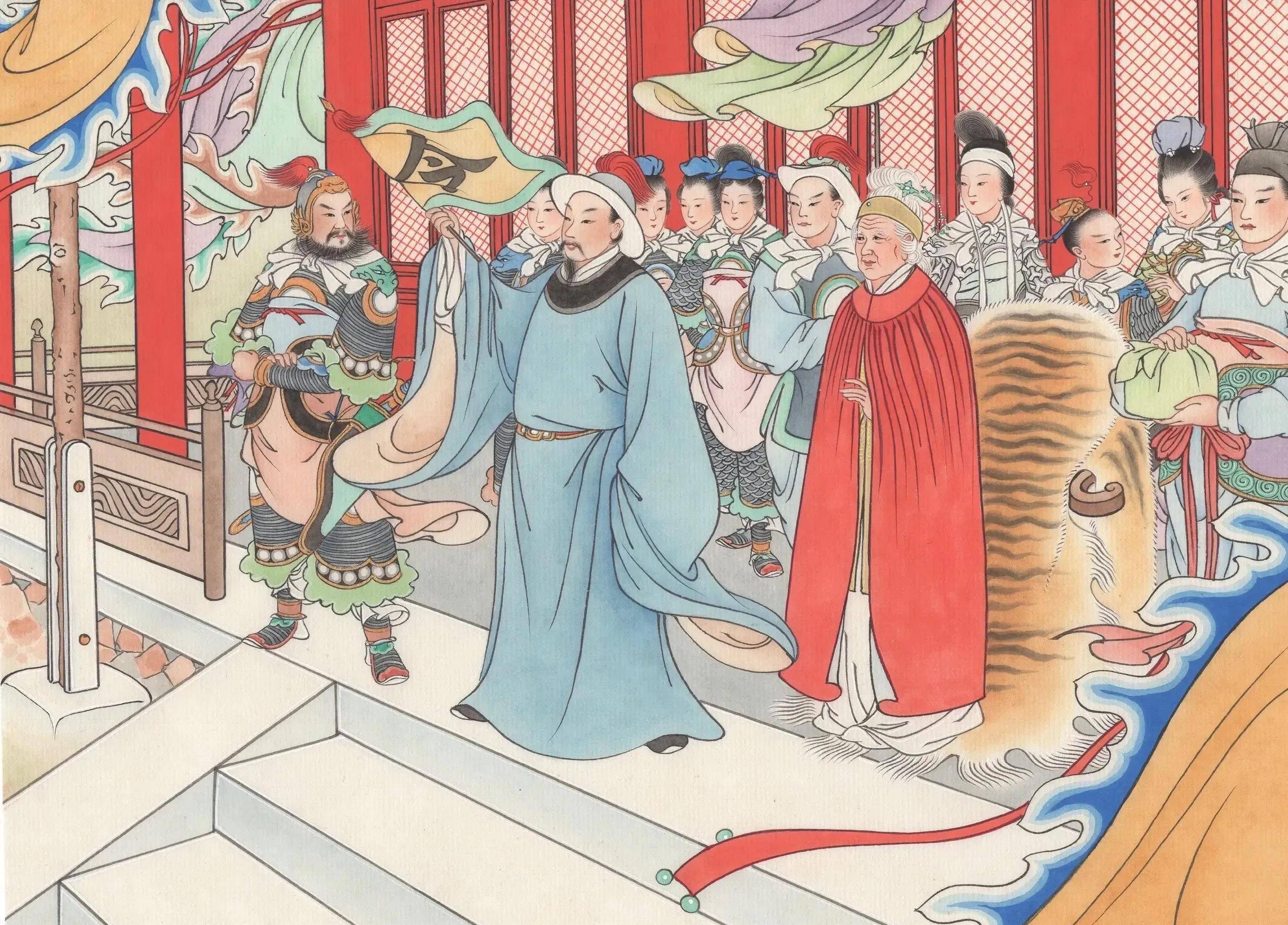 金花原是杨门后,佘太君智斗狄青救重孙