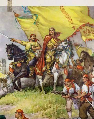 1851年1月1日,洪秀全,冯云山,杨秀清,萧朝贵,石达开等人在广西桂平