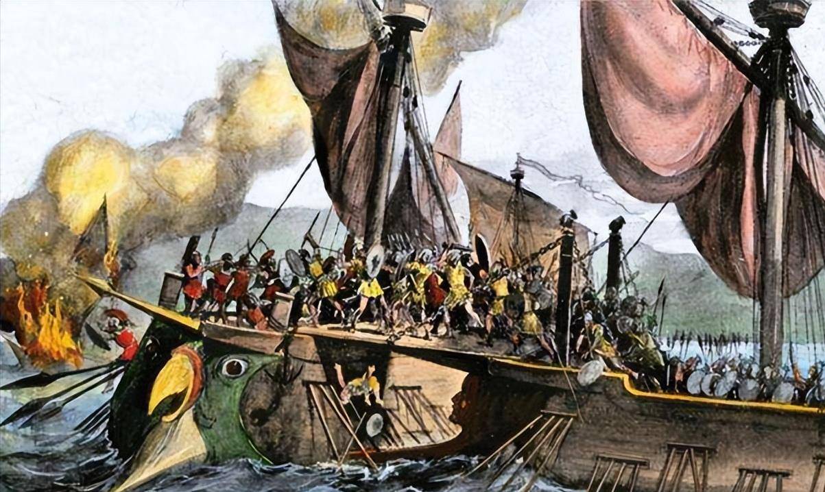 西班牙的海战战术是"接舷战".