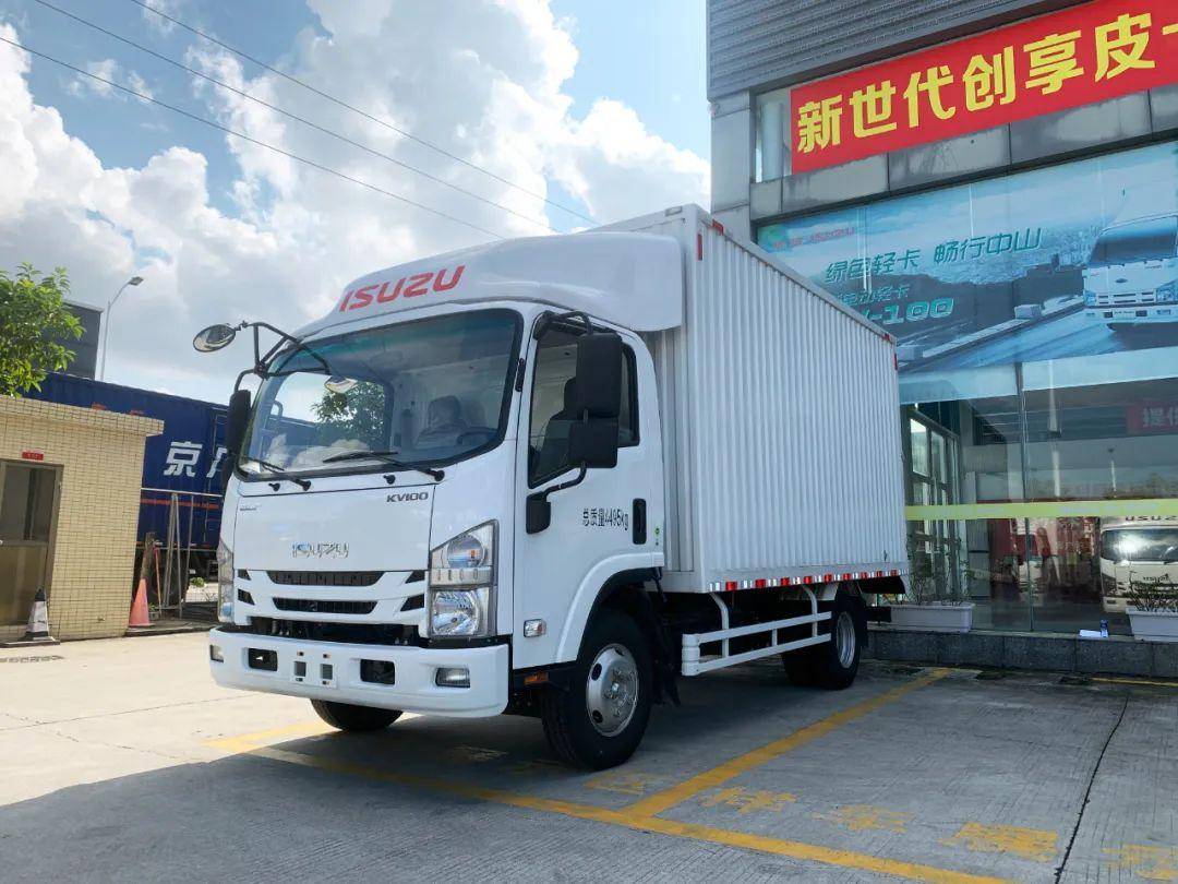 庆铃五十铃kv100图解:4kk1动力 18方大货厢,助力城配高效运输_搜狐