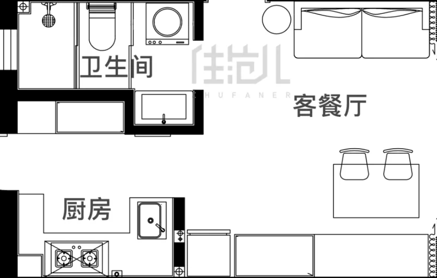 厨房太小,冰箱的布局就很头疼._橱柜_散热_位置