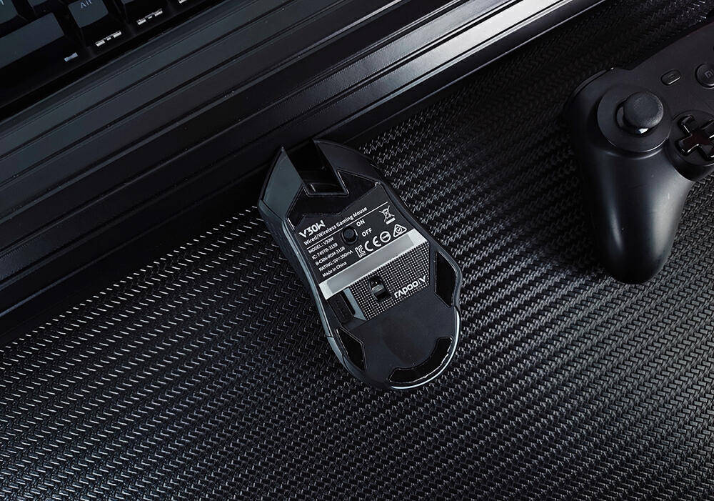 雷柏V30W无线游戏鼠标评测，支持十键宏编程，续航高达160小时