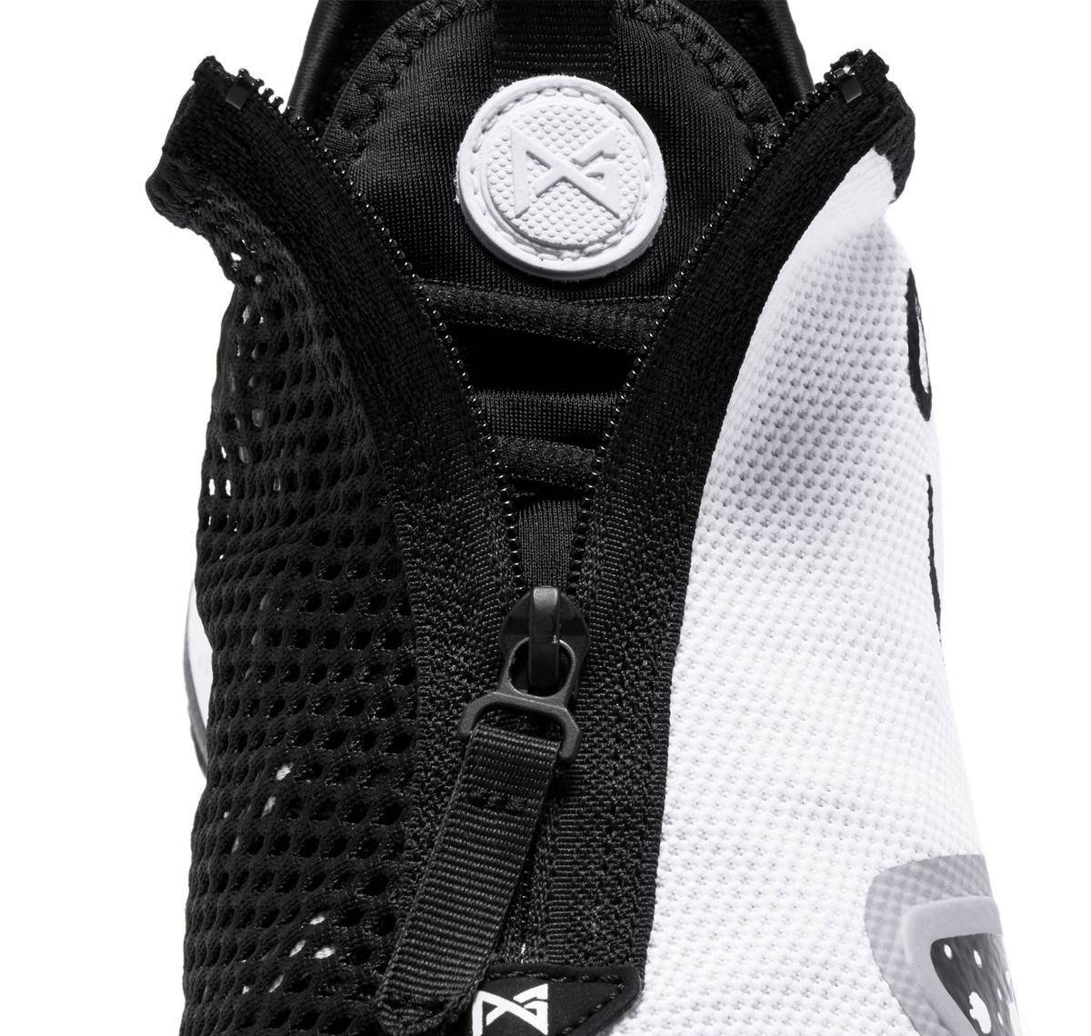 球鞋鞋舌部分虽然在这双球鞋的鞋带系统方面,nike做了有个一体式的