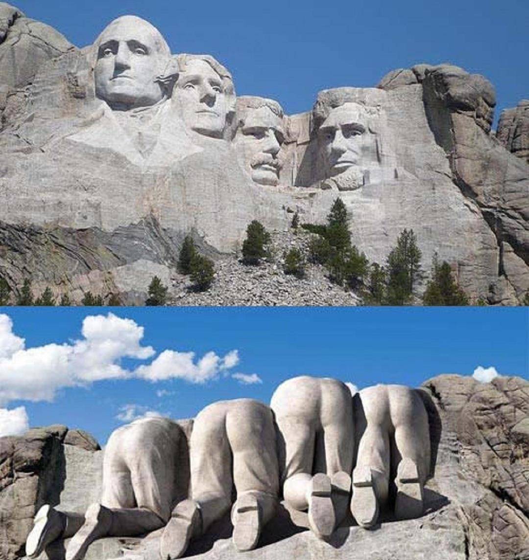 国会山的四个雕像图片