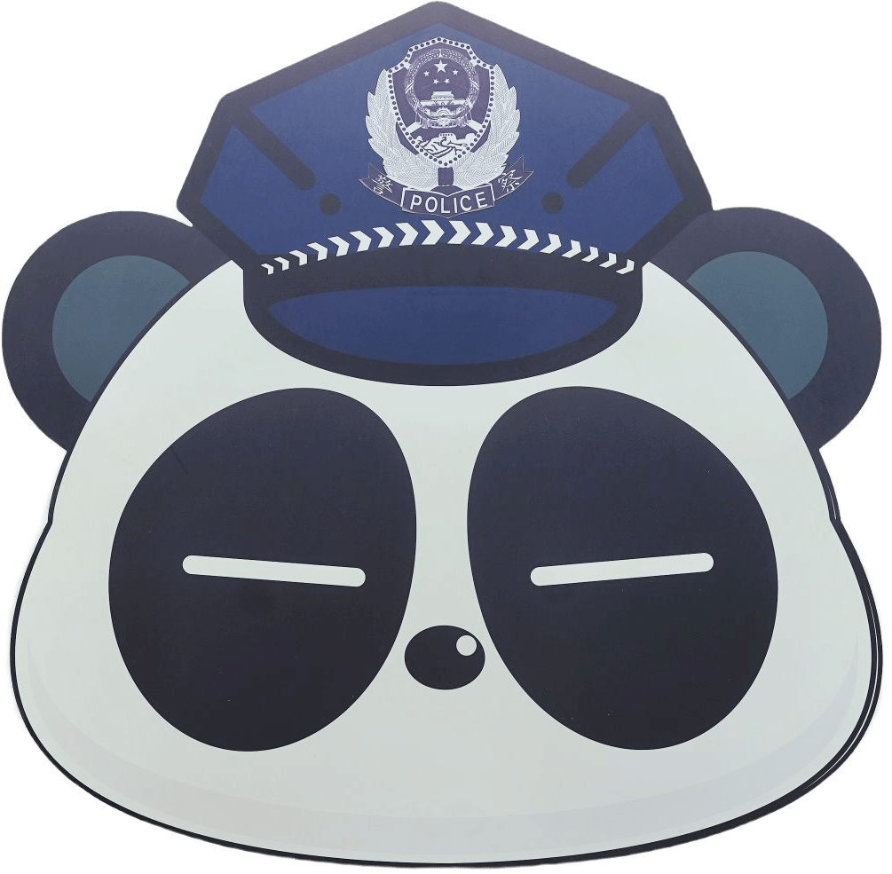 超可爱周边熊猫警察工仔,杯套等可可爱爱的"反差感"咖啡&警务站警务站