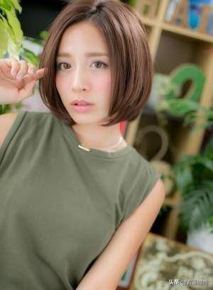 日本40 女人们中最受欢迎的12款短发_鲍勃_自然_修剪