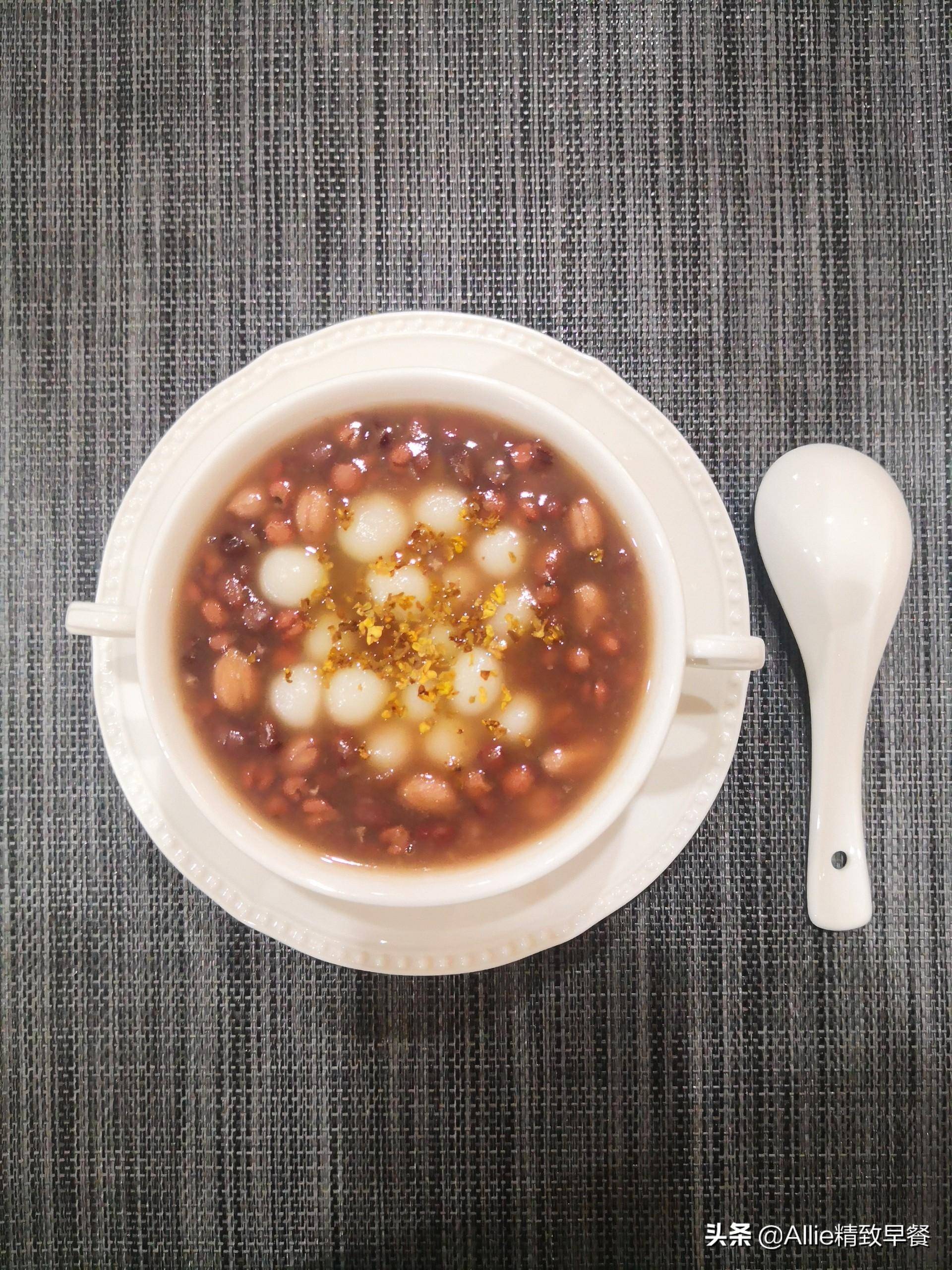 营养早餐第281期,不一样的赤豆元宵,软糯粘稠,食材多样味更美_红豆