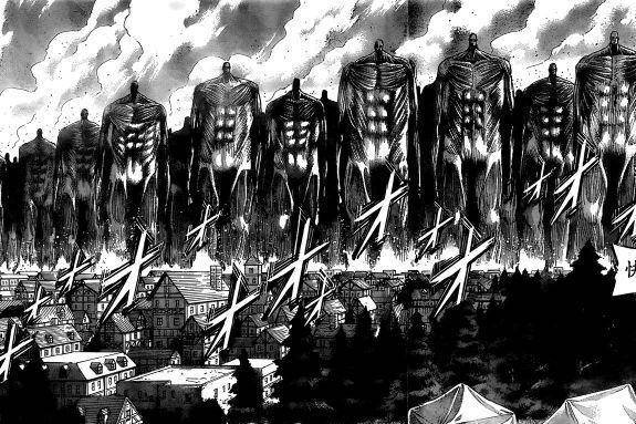 进击的巨人:艾伦笑脸和巨人脚下人们形成强烈对比,这就是自由?