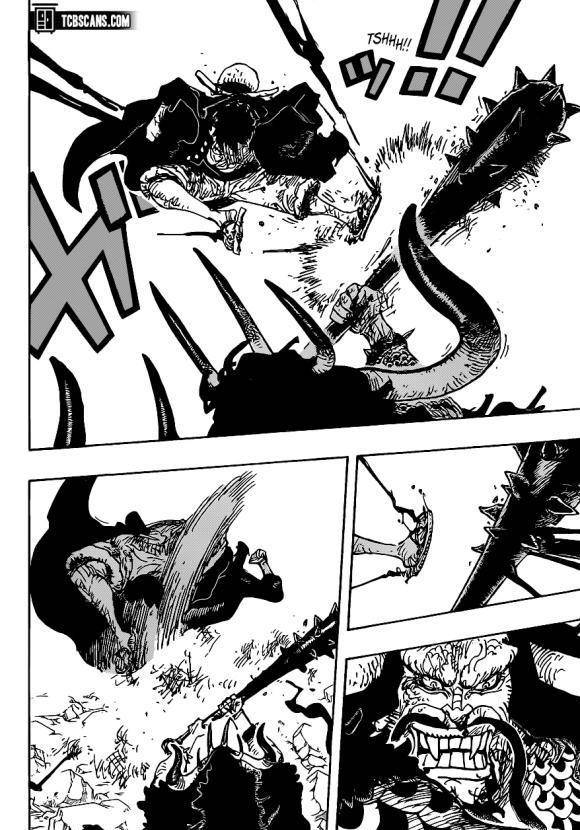 海贼王1010话汉化,四皇凯多被打倒,路飞正式问鼎四皇级战力_索隆_大妈