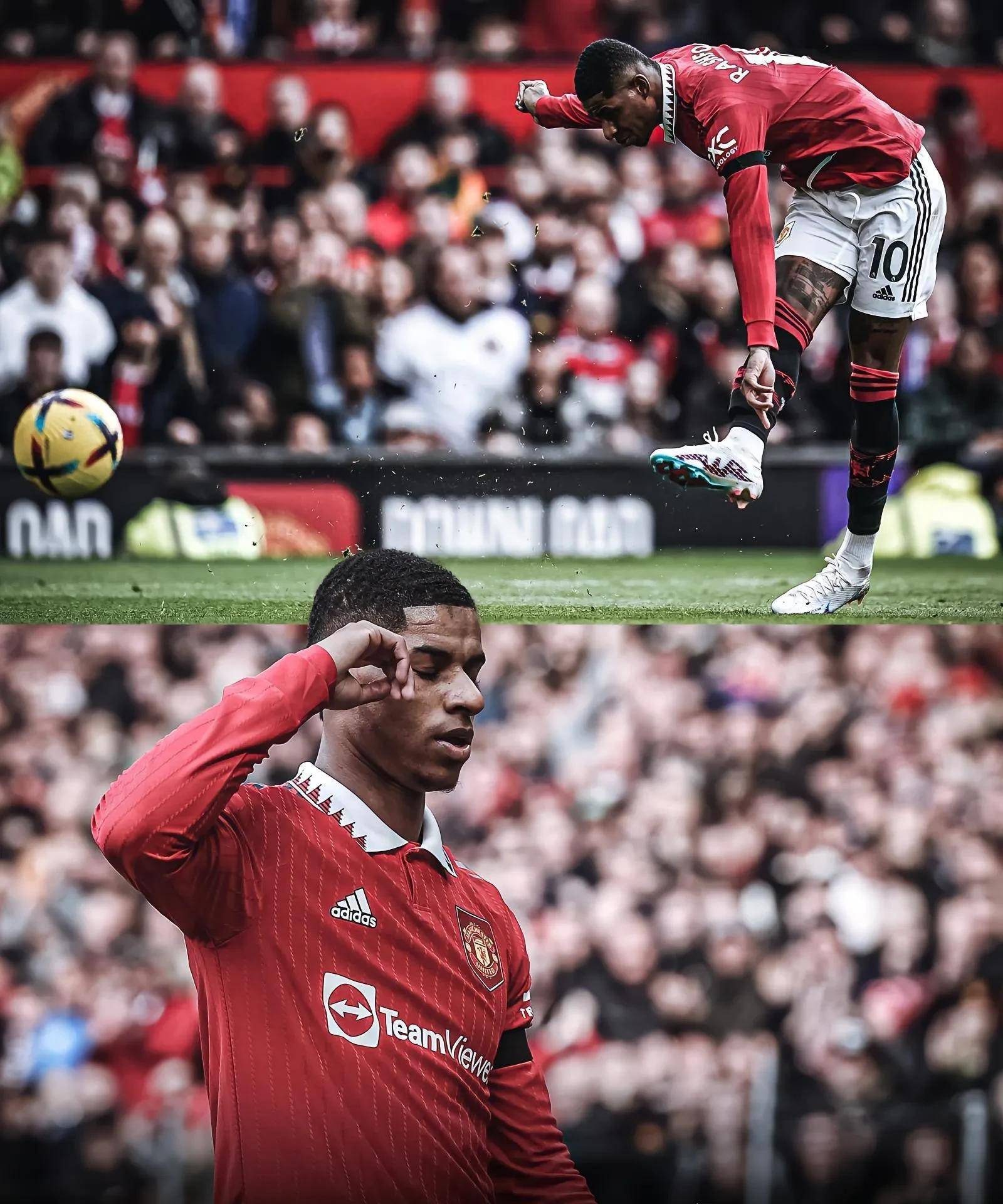 曼联3-0莱斯特城,拉什福德独造2球8分,桑乔替补建