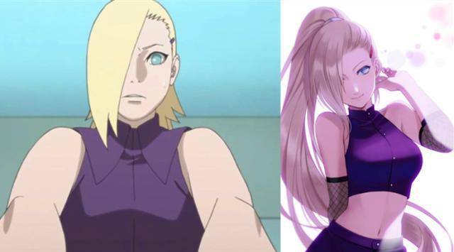 女忍者们"减肥"前后对比,小樱秒变小清新,井野身材和颜值并存_御手洗