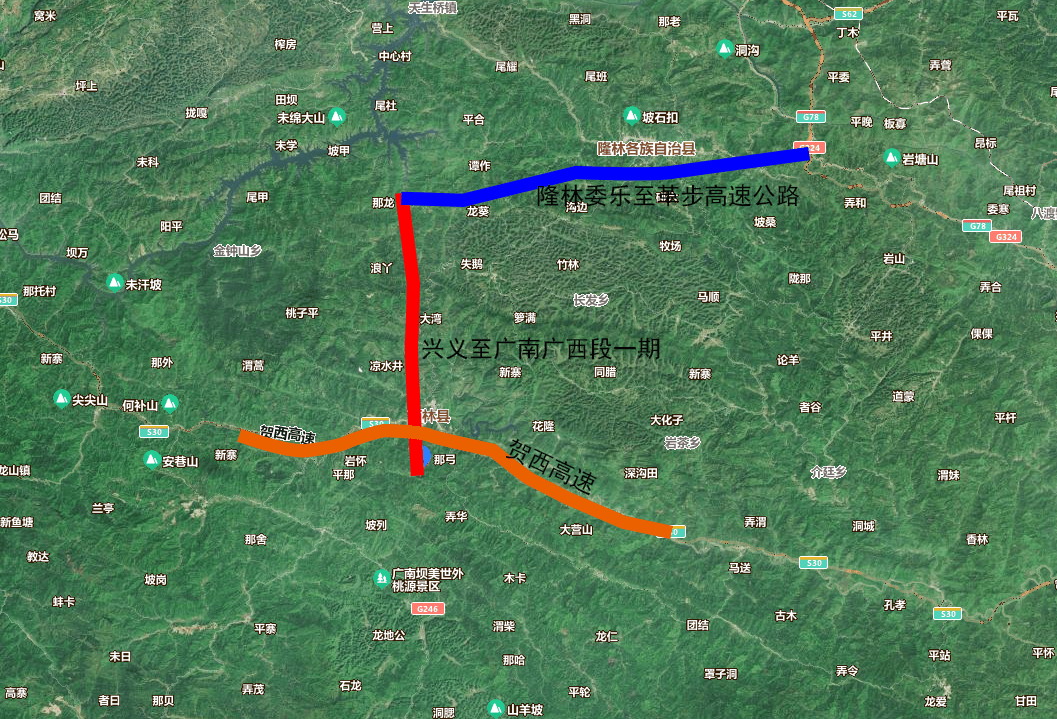 百色南环高速公路规划图片