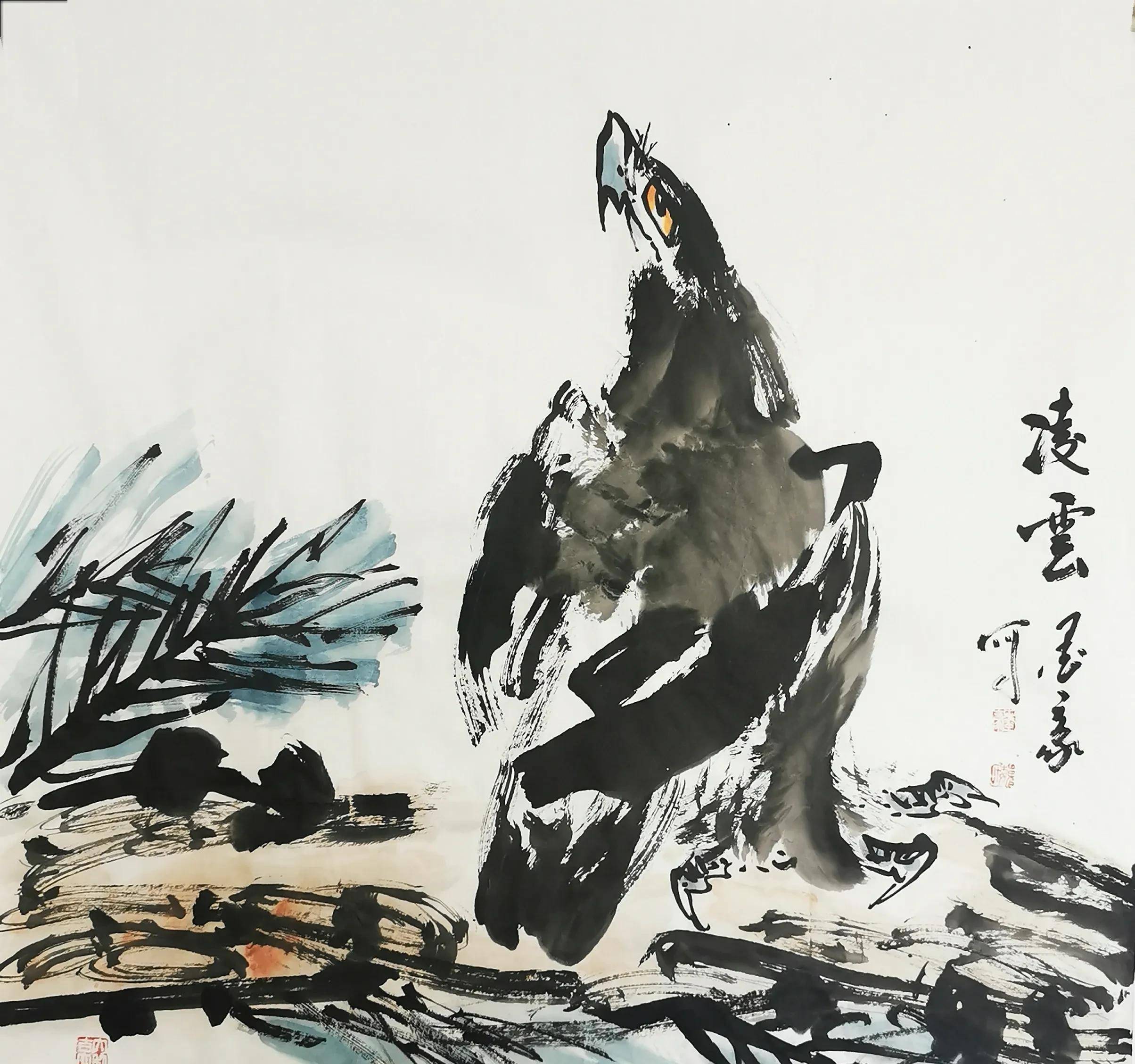 画家墨豪"太行大峡谷风景区"采风,写生进行中_北京_传统_村落