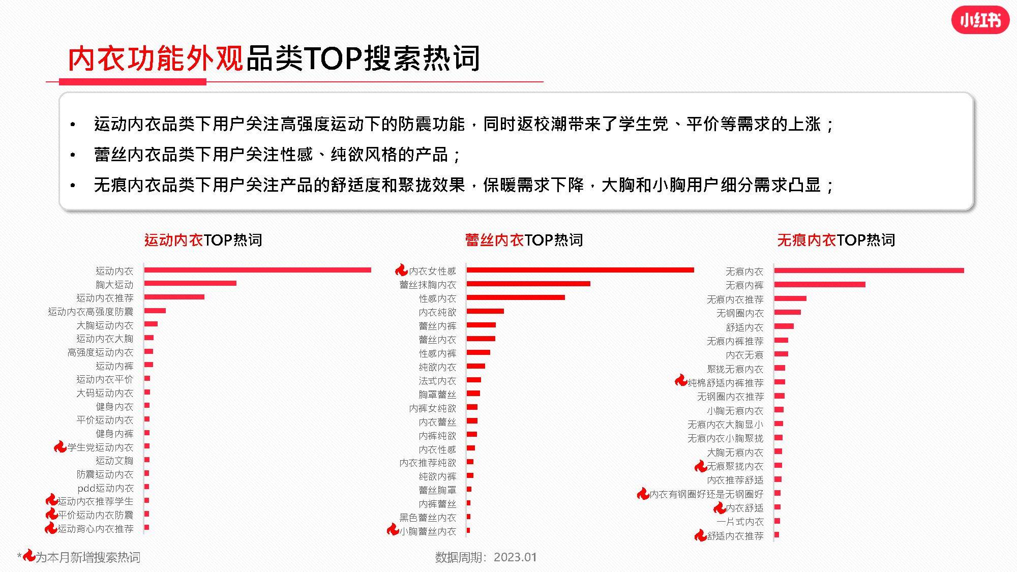 小红书内衣行业月报2023年1月（附下载）