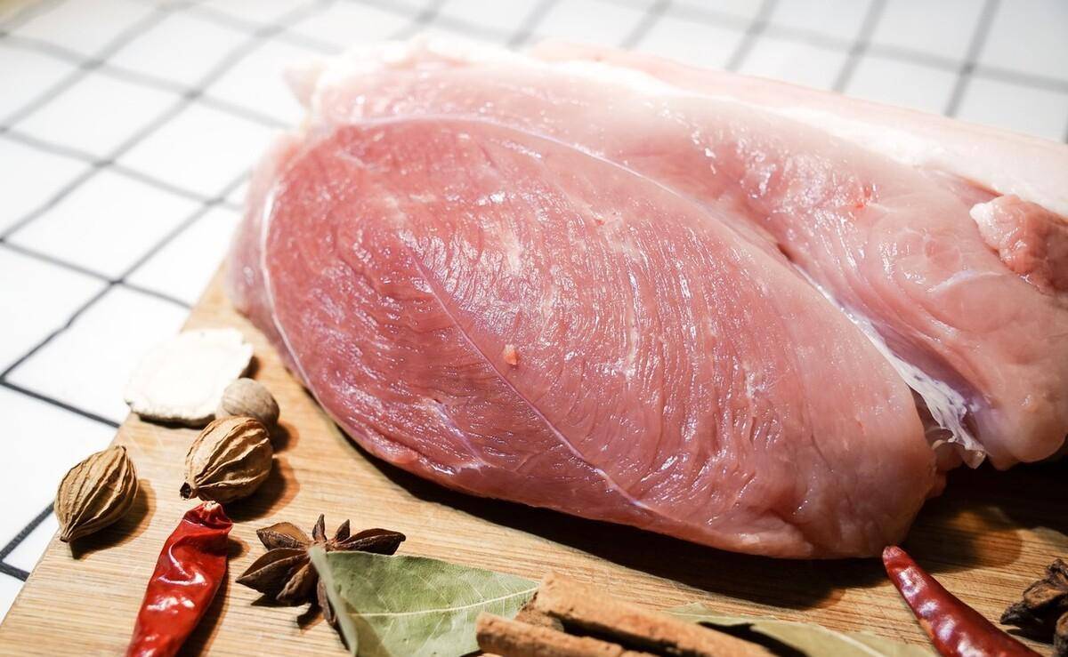 猪脊背部位猪上脑肉猪五花肉1.