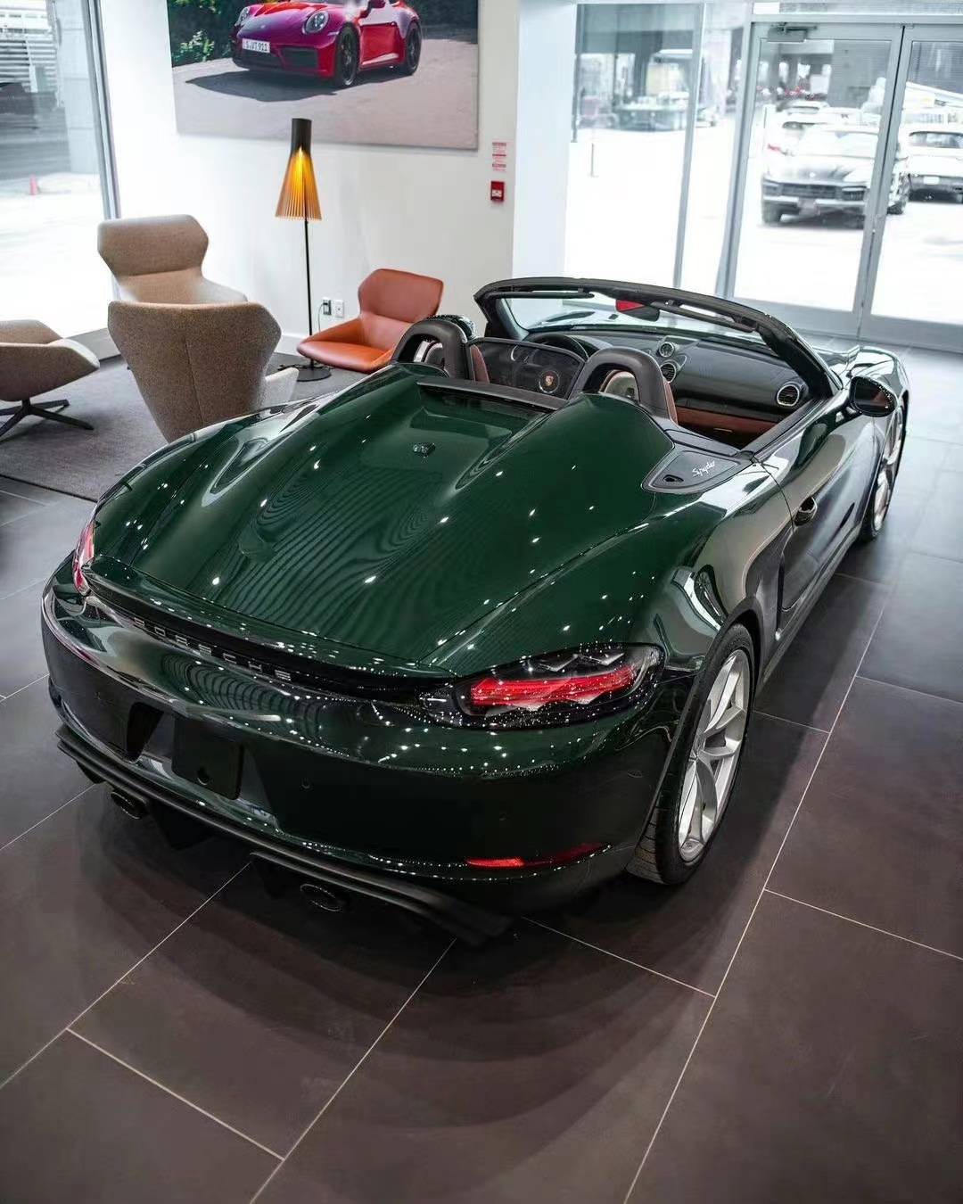 保时捷卡慕斯改色膜pet布鲁斯特绿,一起"绿"动人生!_搜狐汽车_搜狐网