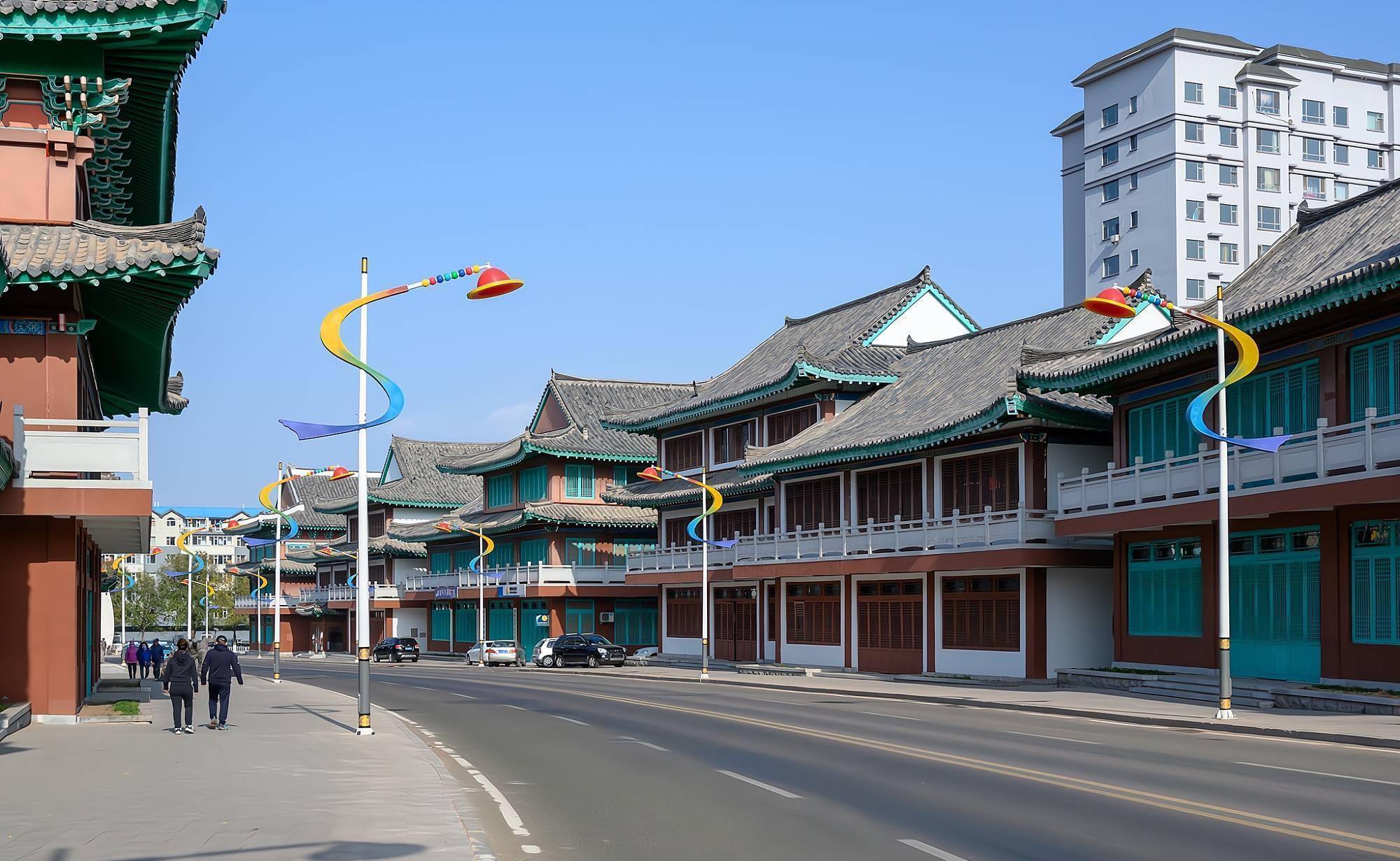 延吉"最惨"的商业街,建筑宏伟壮观,建成5年后空无一人_特色_街道_民俗