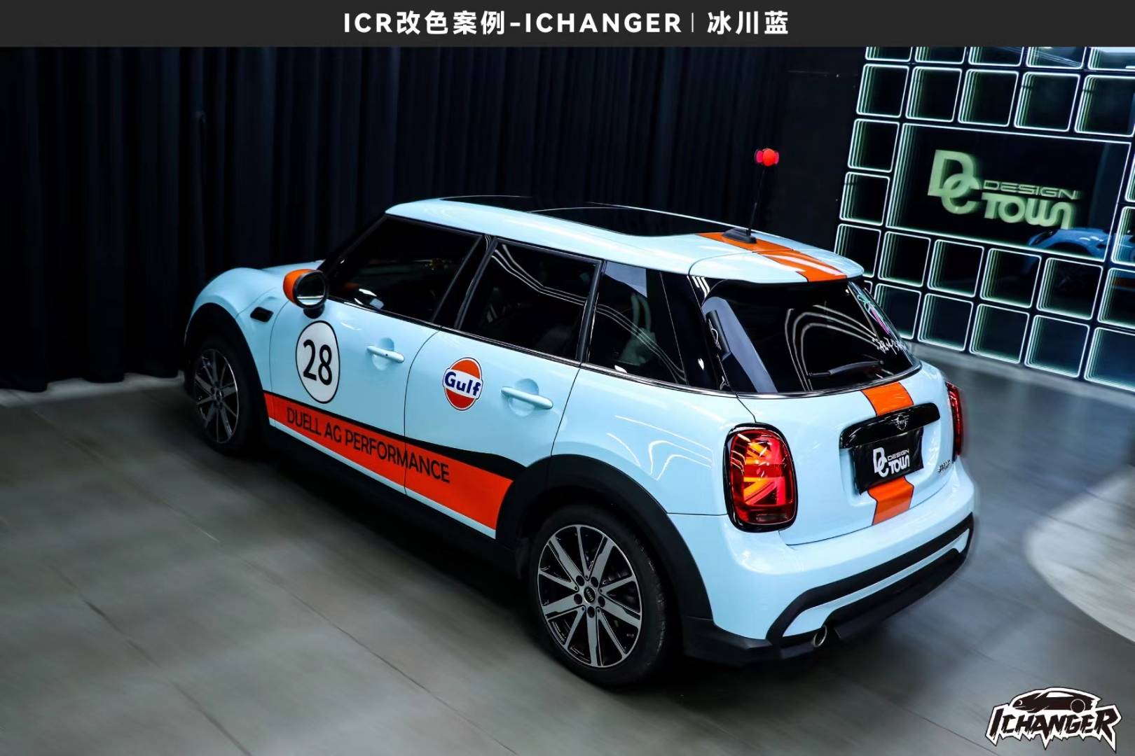 宝马mini-ichanger改色膜海湾石油, 彩绘涂装将独一无二进行到底_mini