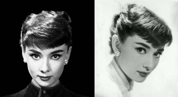 素有小赫本之称的她眉眼陆续都很有灵气神韵,干练的短发增进了许多