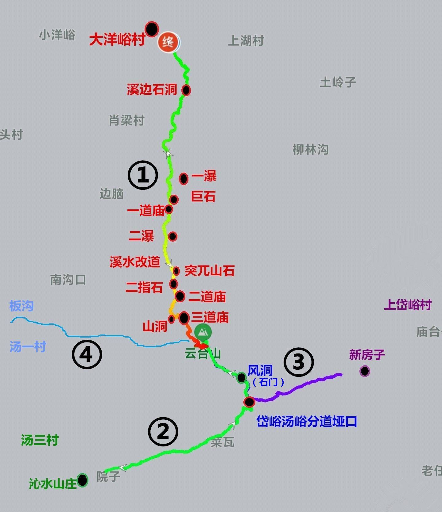 威海古陌岭爬山地图图片