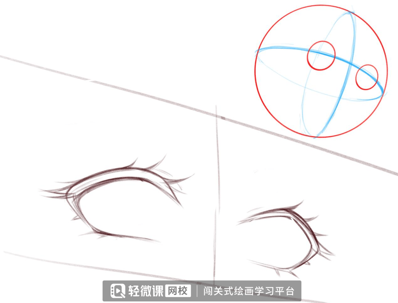 动漫眼睛简单画法教程图片