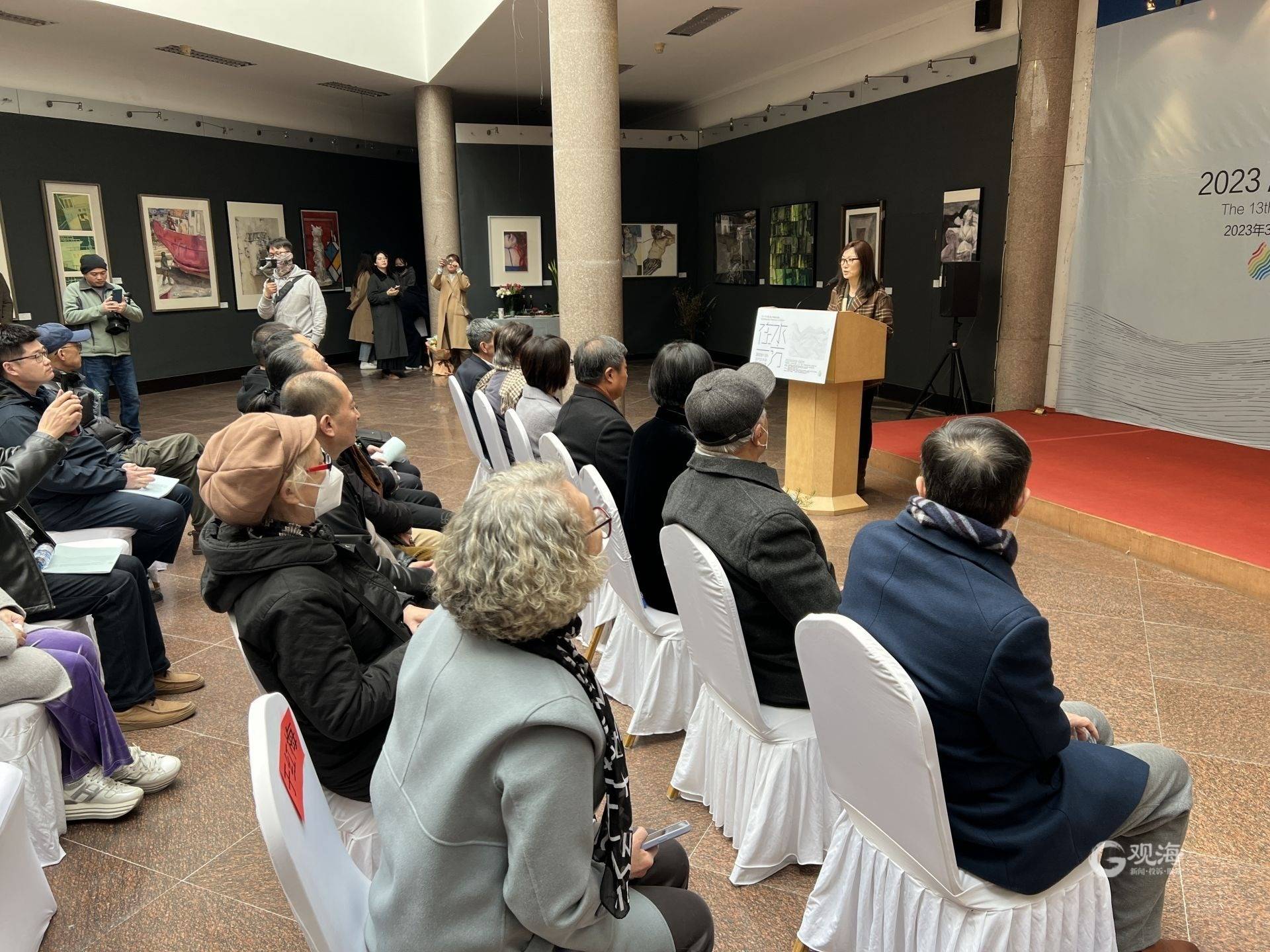 第13届"在水一方"当代女水彩画家作品展在青举办_艺术_展览_青岛