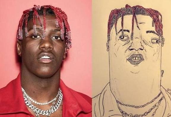 漫画家超丑画像引追捧,300元一张你想预定吗?_肖像画_绘画_方式