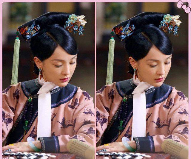 梳"架子头"装扮,周迅第三,孙俪第二,第一美的让人窒息_舒畅_清朝_发型