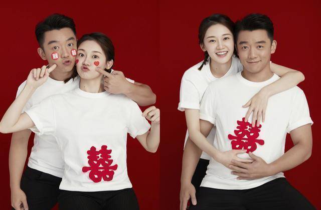 话说,苗苗郑恺虽然在官宣结婚时,没有对外宣布有喜的消息,但是有暗指"