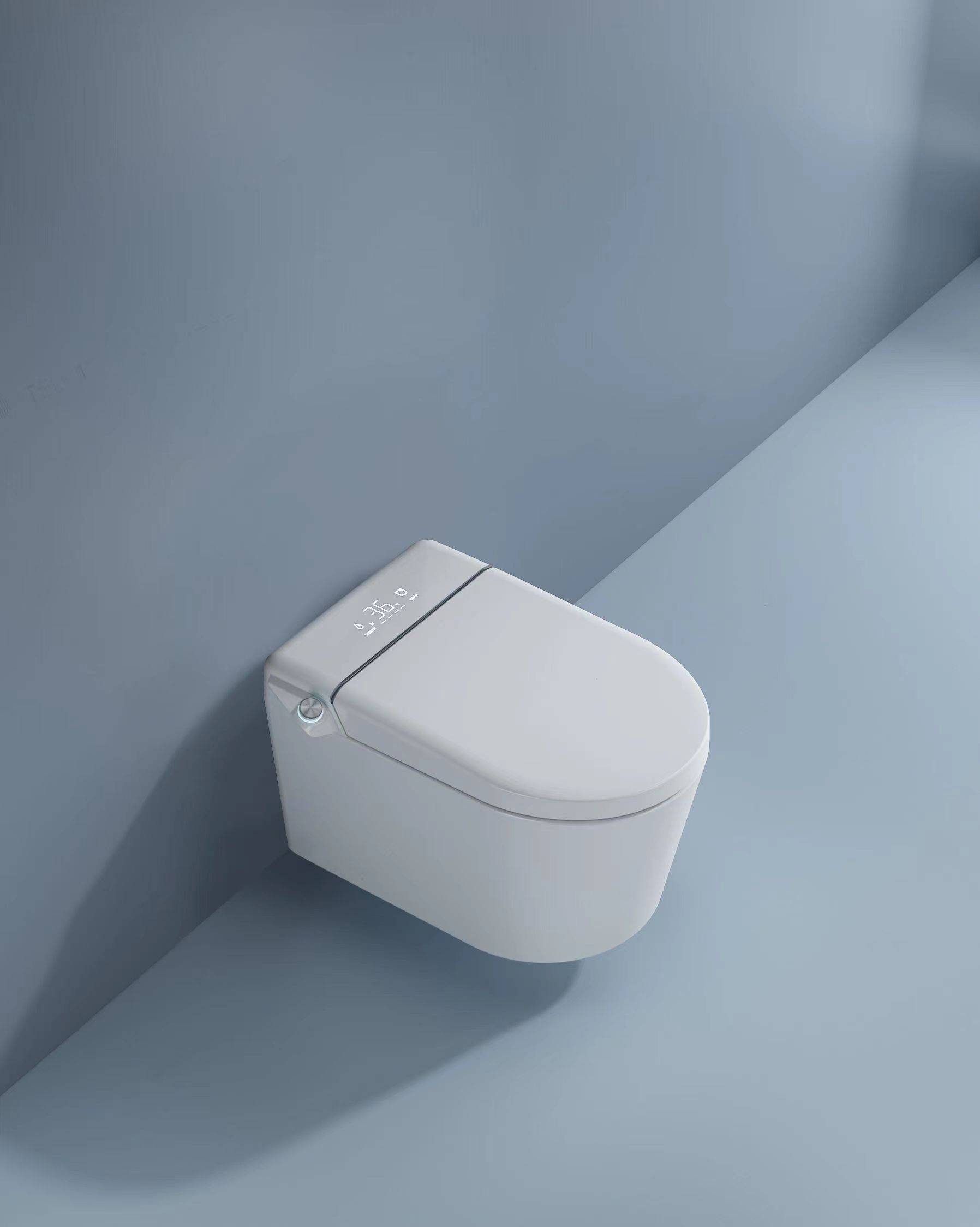 kaxili卡西里无水箱 挂壁式智能马桶上市_设计_冲水_多功能的