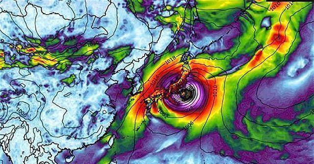 海贝思的"风眼"变黑,最高风速已突破313公里小时_台风_日本_比赛