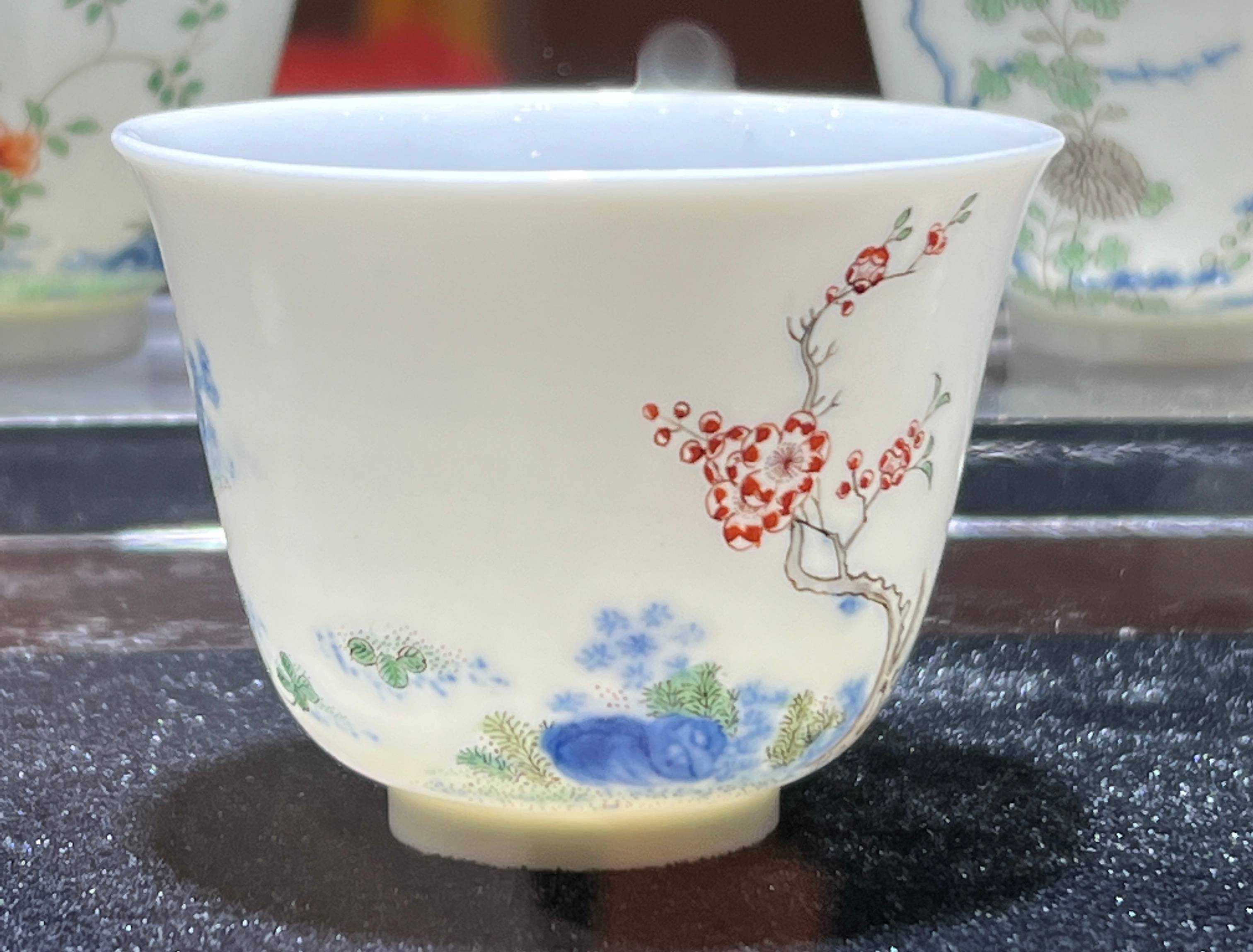 康熙年制五彩十二花神杯一套,值一个小目标_买家_名家_私人