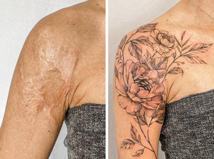 10烫伤疤变成了优雅的纹身9.虽然我纹身,但我是个好女孩8.