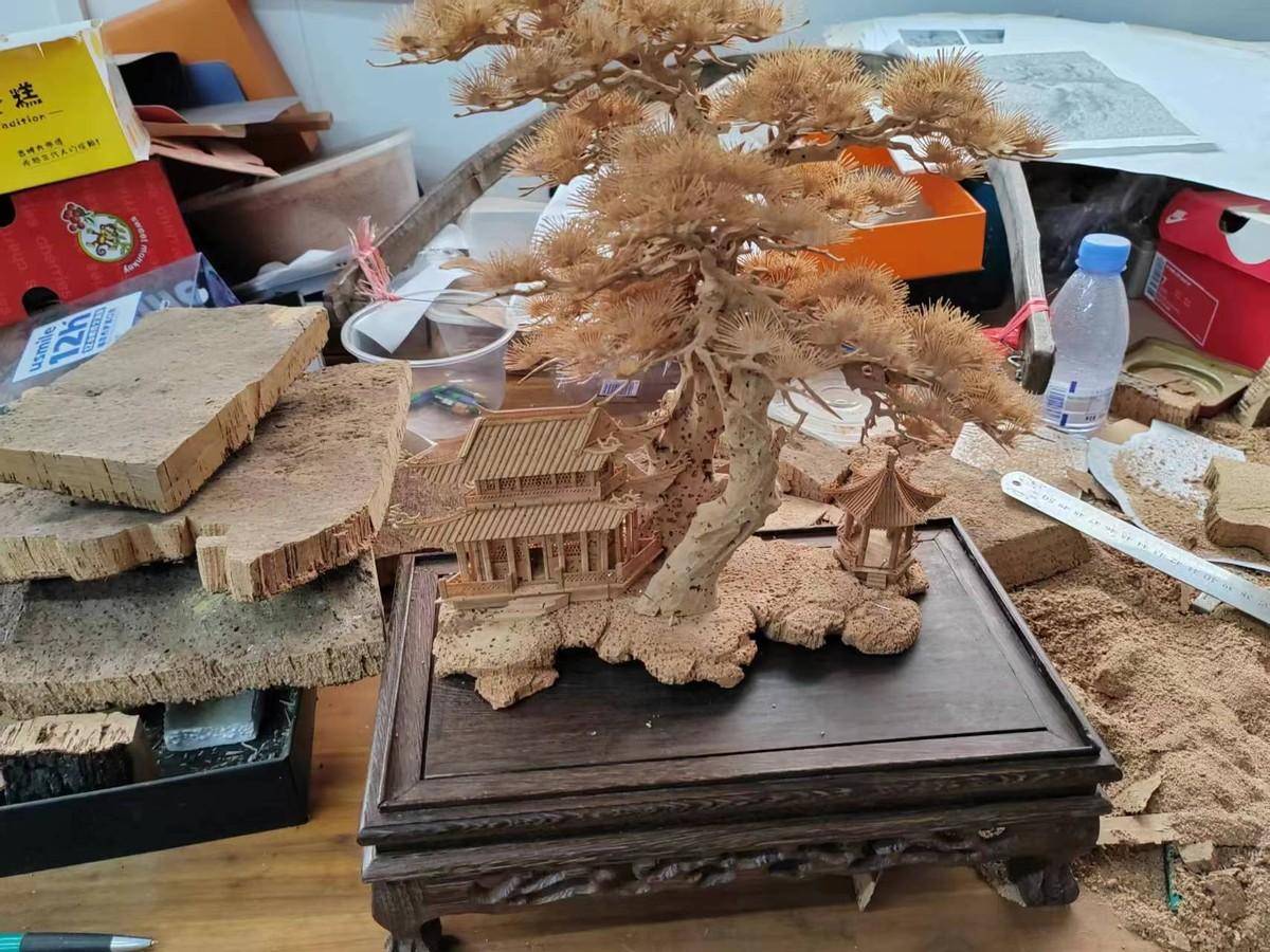 "无声的诗,立体的画" ——探访福州软木画传承保护基地_创作_手工艺品