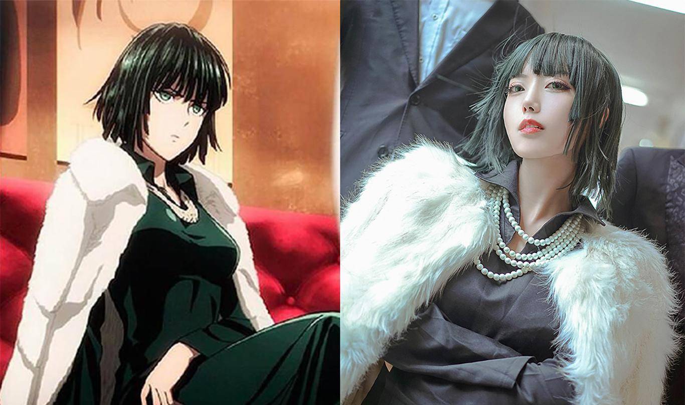 《一拳超人》超神cos,看到蚊女恋爱了,杰诺斯依旧燃烧经费_coser_龙卷