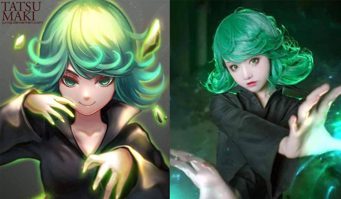 《一拳超人》超神cos,看到蚊女恋爱了,杰诺斯依旧燃烧经费_coser_龙卷
