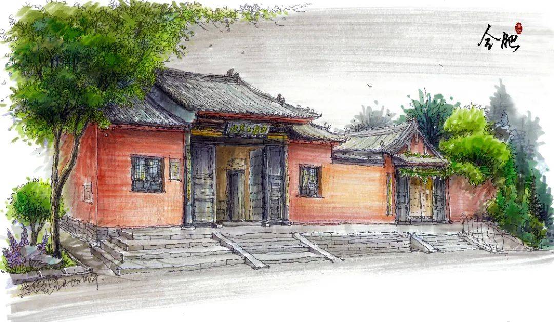 手绘合肥 | 和家居安徽一起重温老城岁月,探索庐州新貌_包公_城隍庙