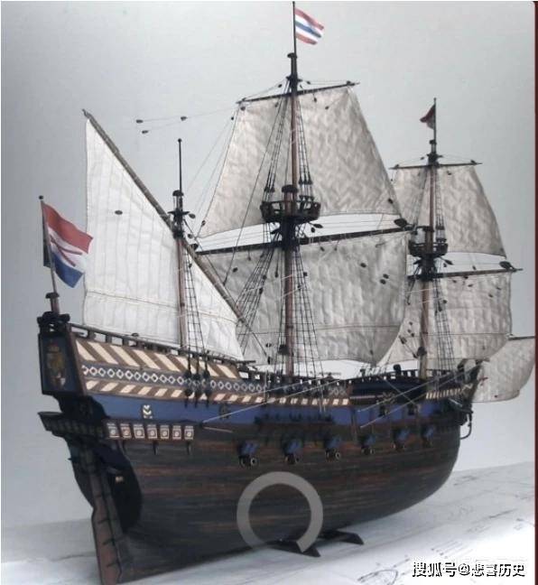 料罗湾海战之前,荷兰东印度公司一共有20艘军舰,属于三桅帆船中的盖伦