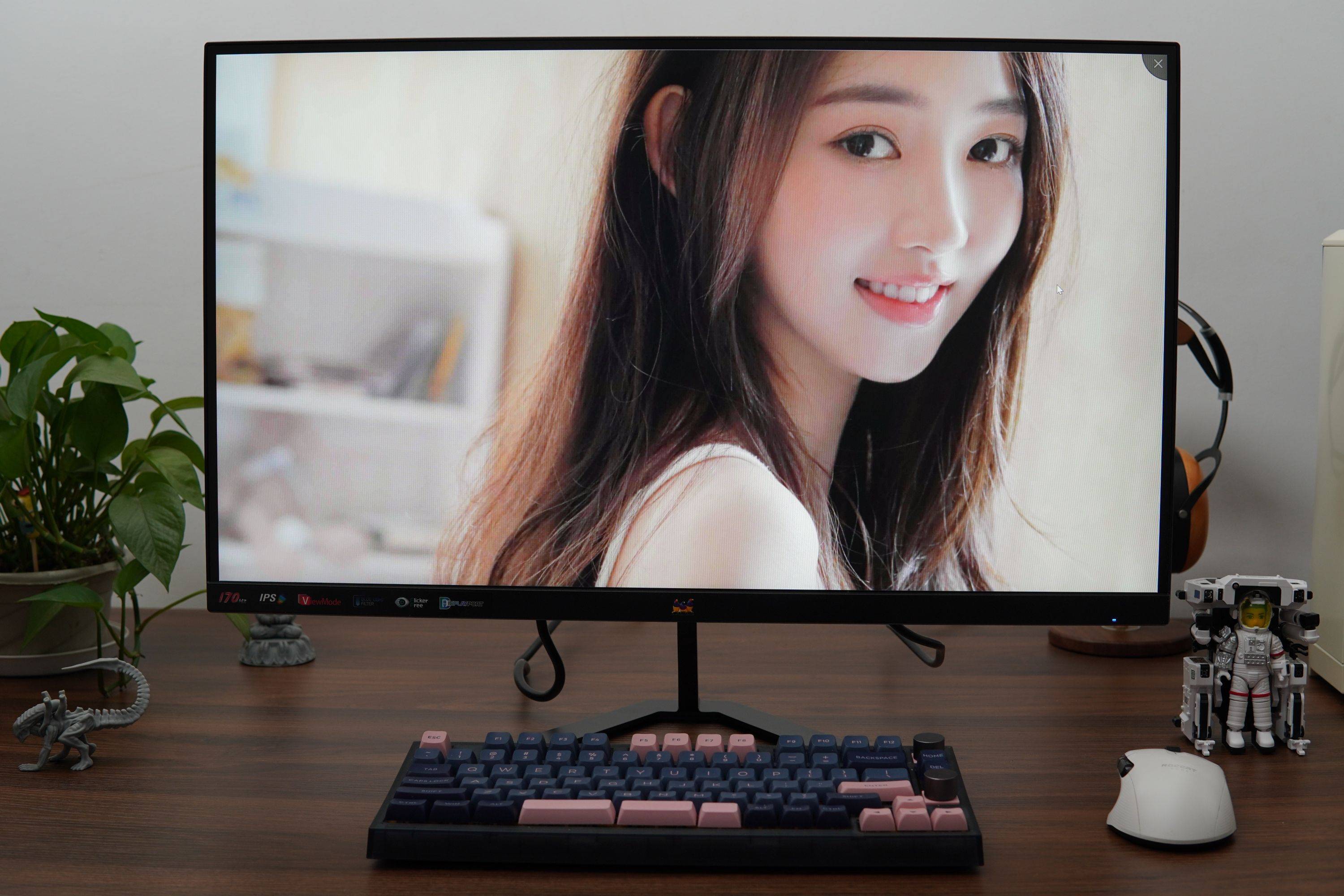 优派vx2758-2k-pro显示器测评_接口_底座_设计