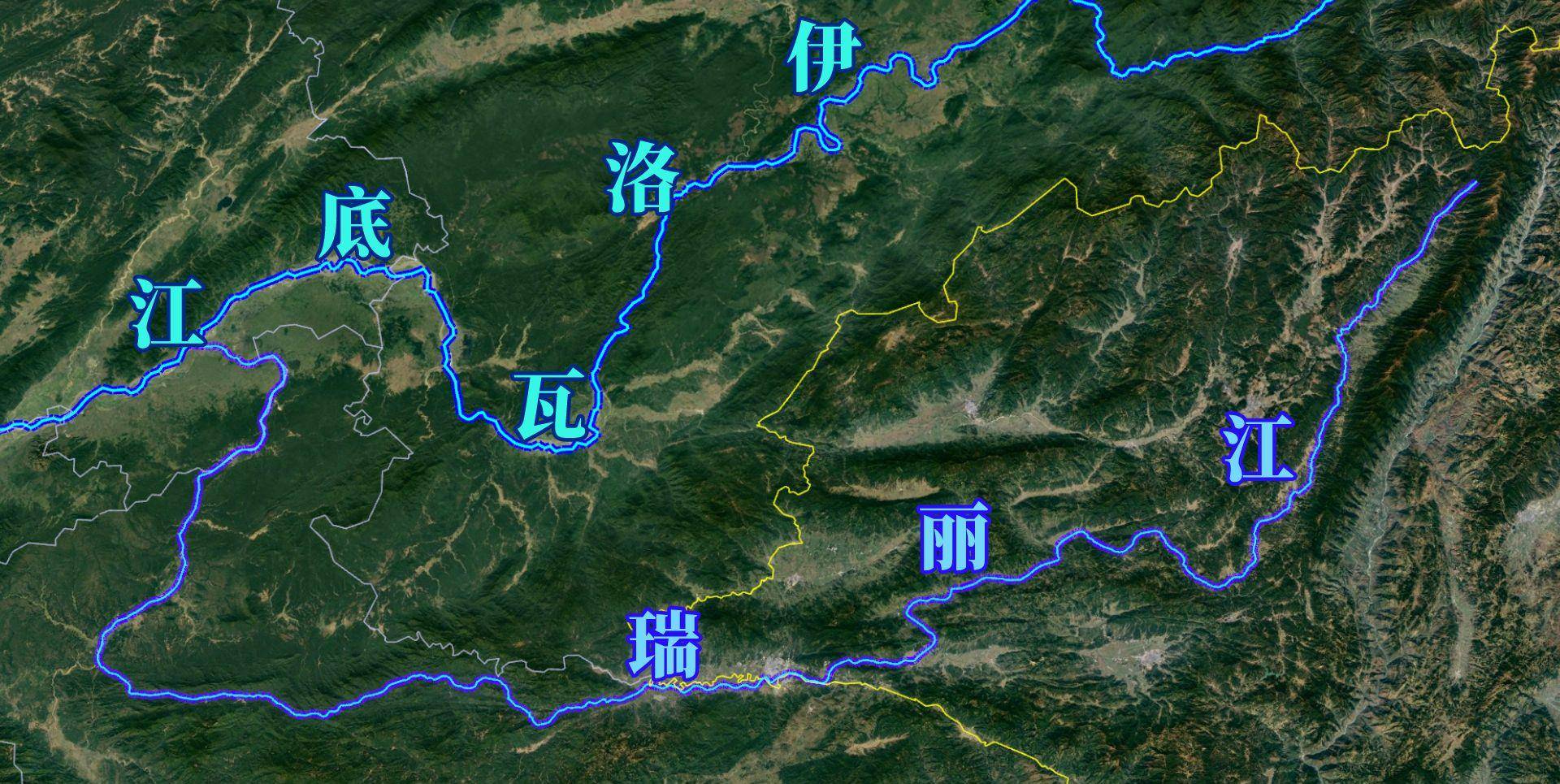 中缅1200公里运河地图图片