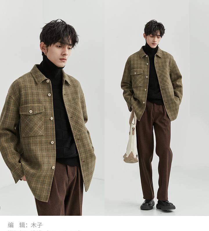 男生穿搭分享-时尚都市精致韩风冬季穿搭_羽绒服_毛衣_上装
