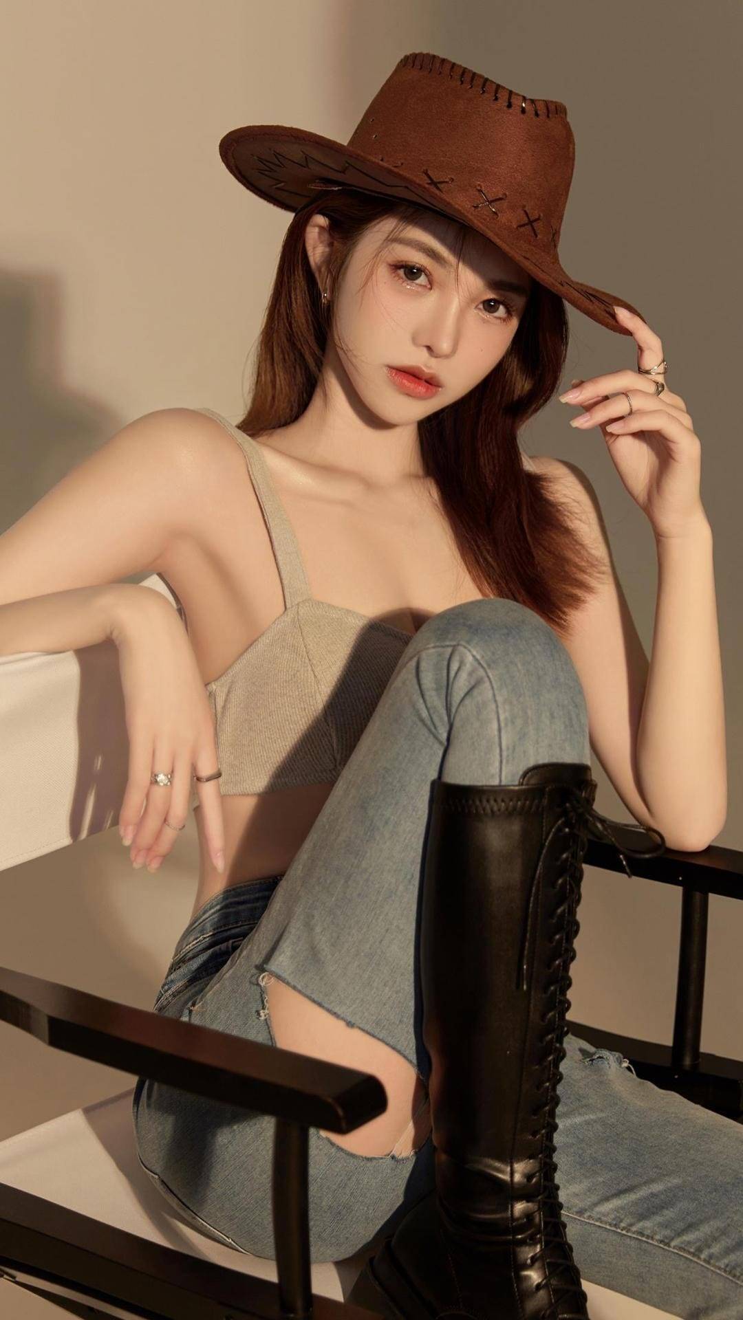 治愈系美少女唯美艺术照,可咸可甜直击心灵_桃花_牛仔裤_女孩