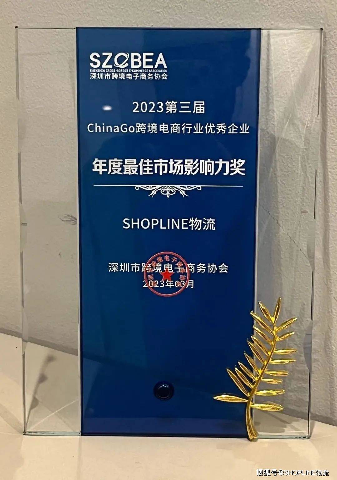 shopline物流荣获【chinago跨境电商年度最佳影响力奖】!