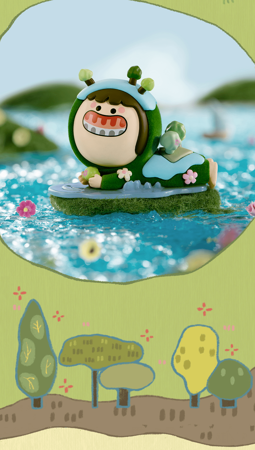 泡泡玛特 popmart | 新品丨牙龈怪:愿我们都有一座属于自己的小岛