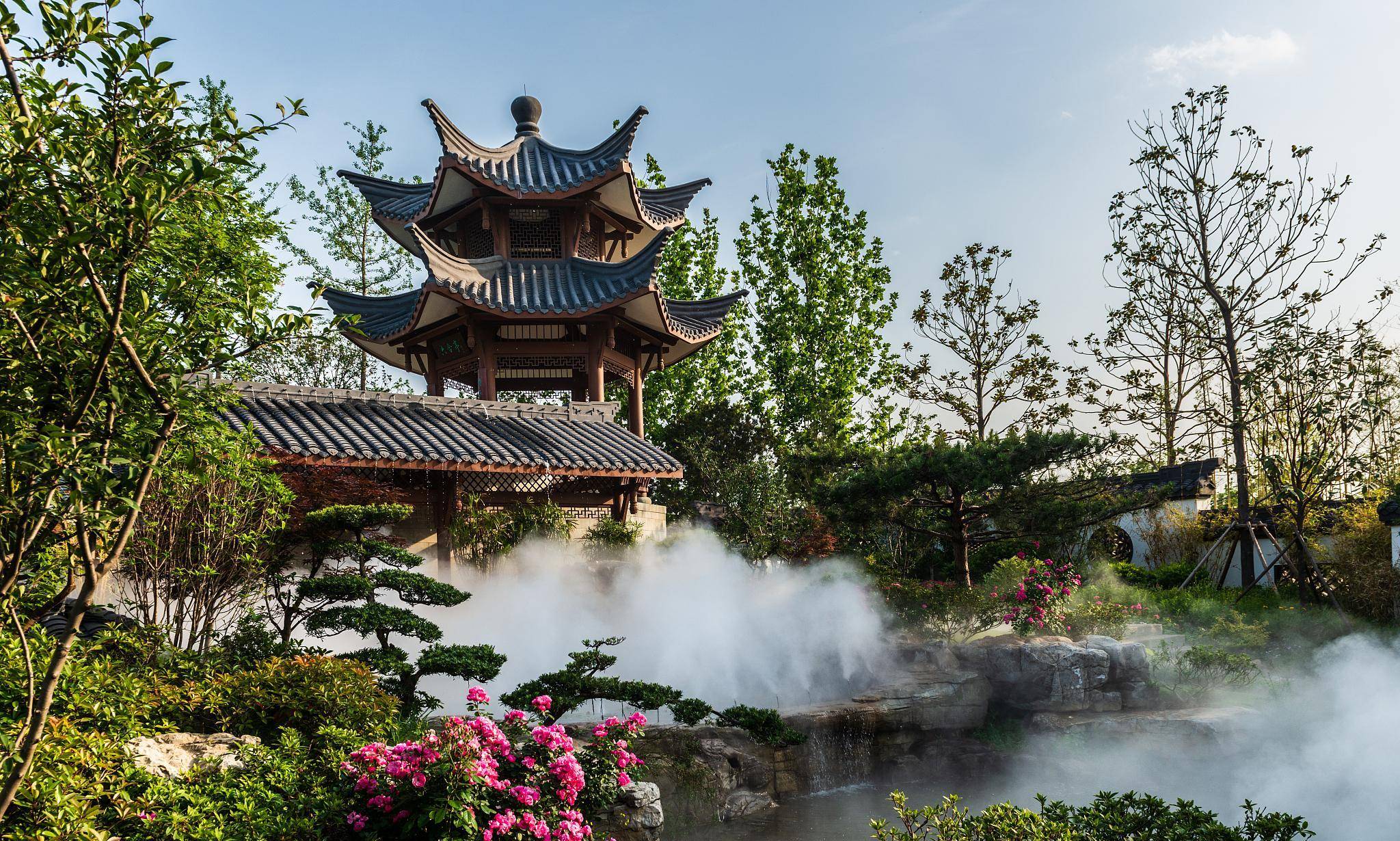 文化与现代的完美融合,游览郑州园博园