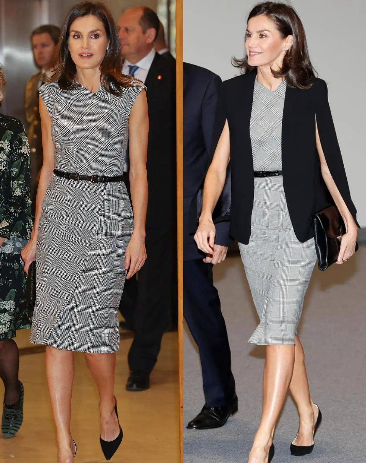 西班牙王妃亲身演绎:裙穿长,鞋带跟,发微卷,50岁美得优雅得体_气质