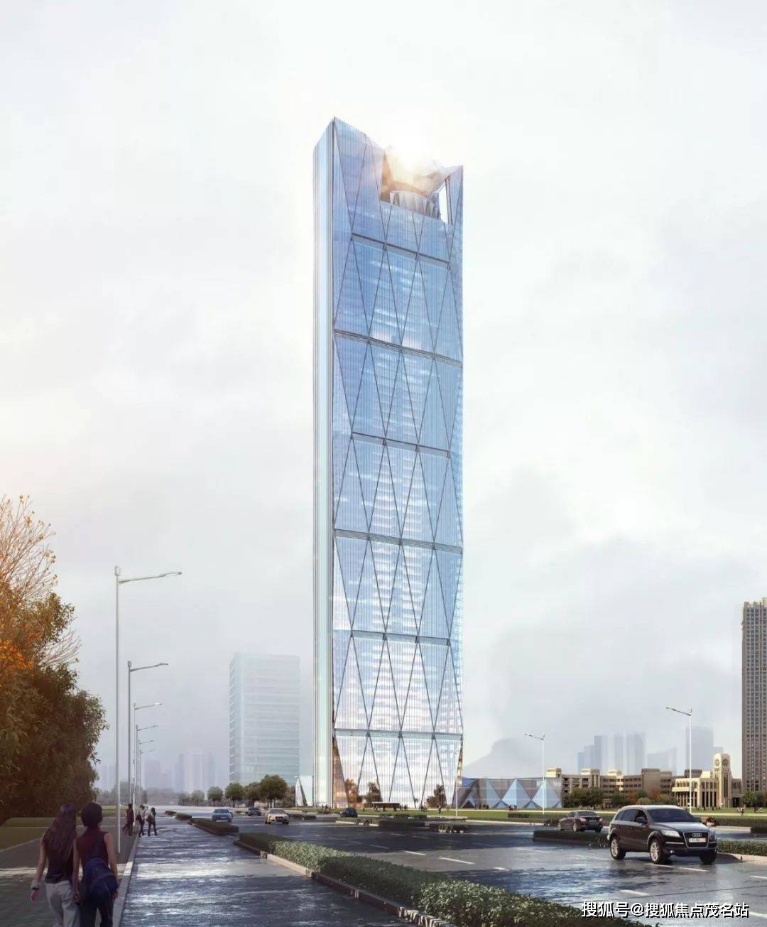 ∣ 钻石大厦效果图项目a地块将打造国际5a甲级写字楼,未来城市新地标