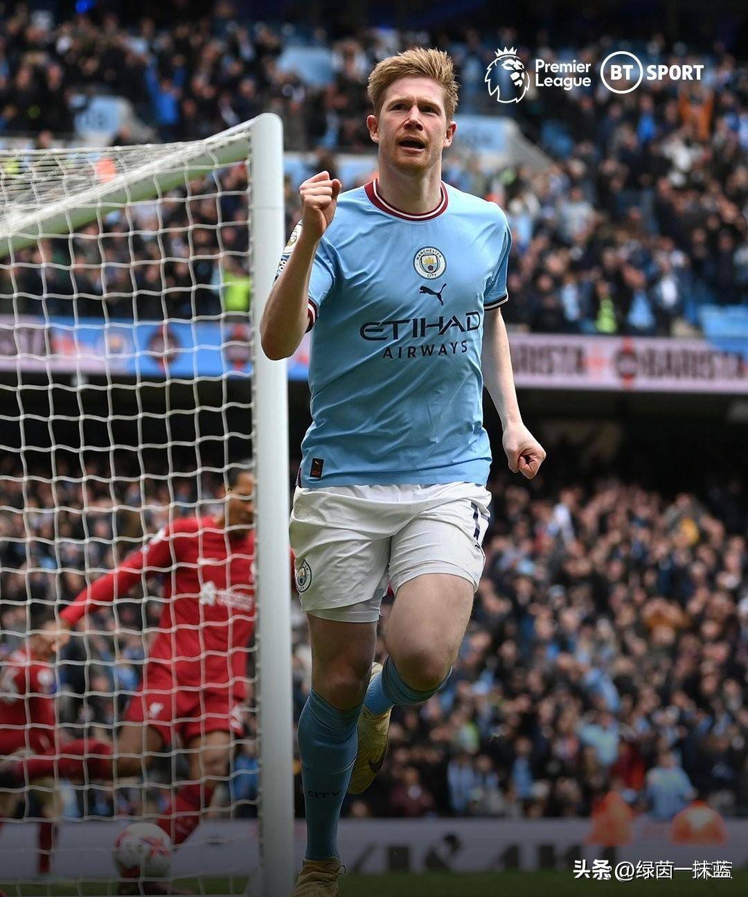 曼城4:1南安普顿的比赛中,哈兰德和德布劳内双双打破纪录_英超_欧元