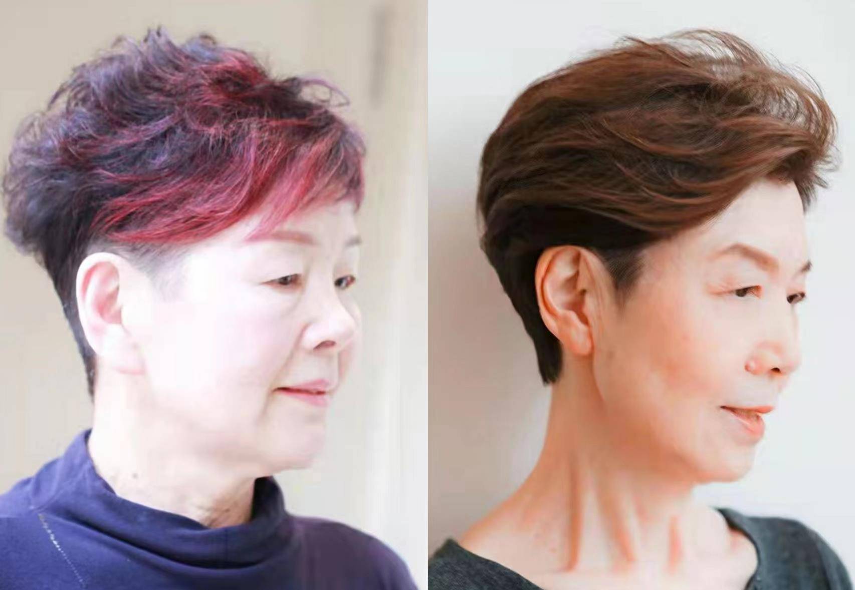 六十岁女人洋气的发型图片